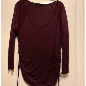 Scoop neck long sleeve